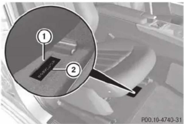Mercedes-Benz E-Class Sedan (2011) - Vehicle identification number (VIN) - 1