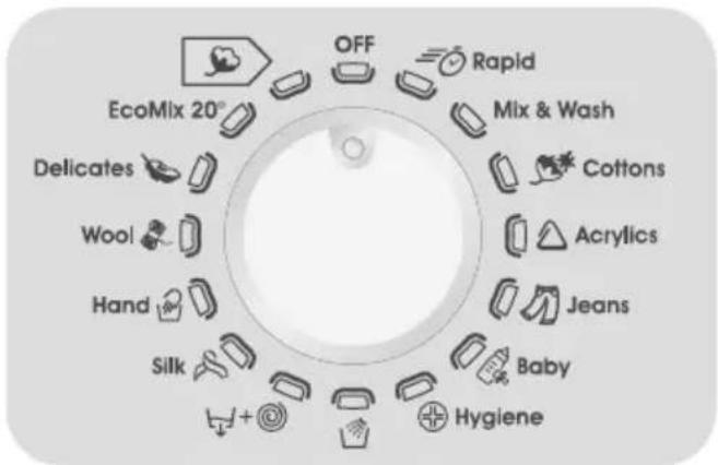 OFF Rapid EcoMix 20° Mix & Wash Cottons Delicates Wool Acrylics Hand Jeans Silk Baby Hygiene