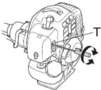 HUSQVARNA 236R - Regulación de la marcha en ralentí (T) - 1