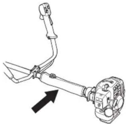 HUSQVARNA 236R - Montagem da direcção e do punho do acelerador - 3