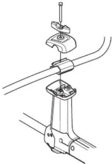 HUSQVARNA 525RK - Fitting the handlebar - 3
