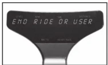 LEVEL RIM TIME DISTANCE END RIDE OR USER WATTS HEART RAIL