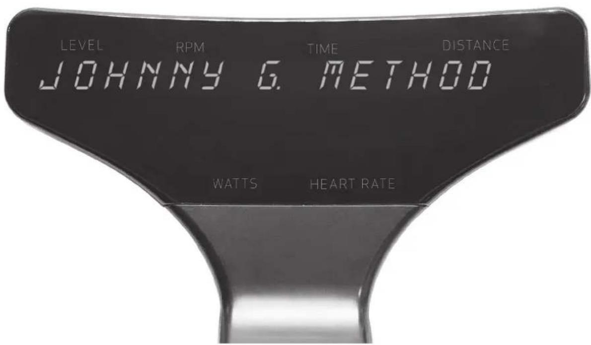 LEVEL RPM TIME DISTANCE JOHMMY G. METHOD WATTS HEART RATE