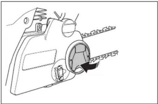 HUSQVARNA 460 R - To adjust the tension of the saw chain (455e Rancher) - 6