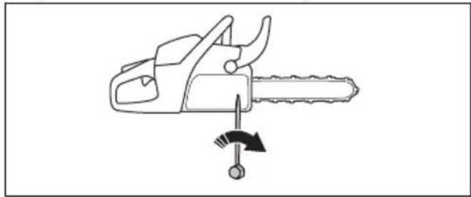 HUSQVARNA 460 R - To adjust the tension of the saw chain (455 Rancher, 460 Rancher) - 3
