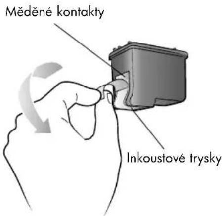 Měděné kontakty Inkoustové trysky