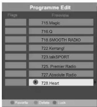 UMC X216/17C-GB-FTCD-UK - Program Edit / Changing Channel Position (Only Freeview & Analague TV modes) - 2