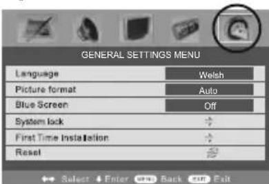 UMC X216/17C-GB-FTCD-UK - Reset television to factory settings - 1