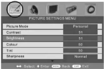 UMC X216/17C-GB-FTCD-UK - Selecting Picture Mode Preset - 3