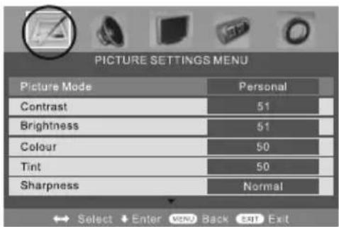 UMC X216/17C-GB-FTCD-UK - Selecting Picture Mode Preset - 1