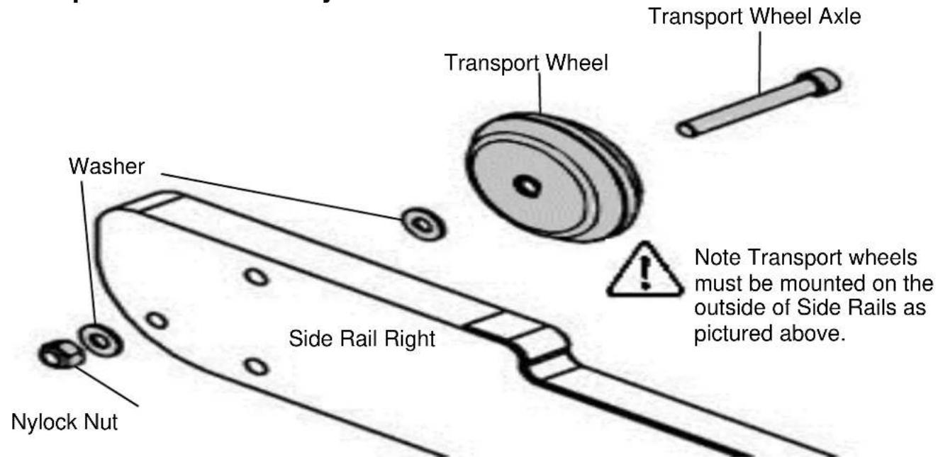 First Degree Fitness Viking Pro - Side Rail/Rear Brace/Transport Wheel Assembly - 3