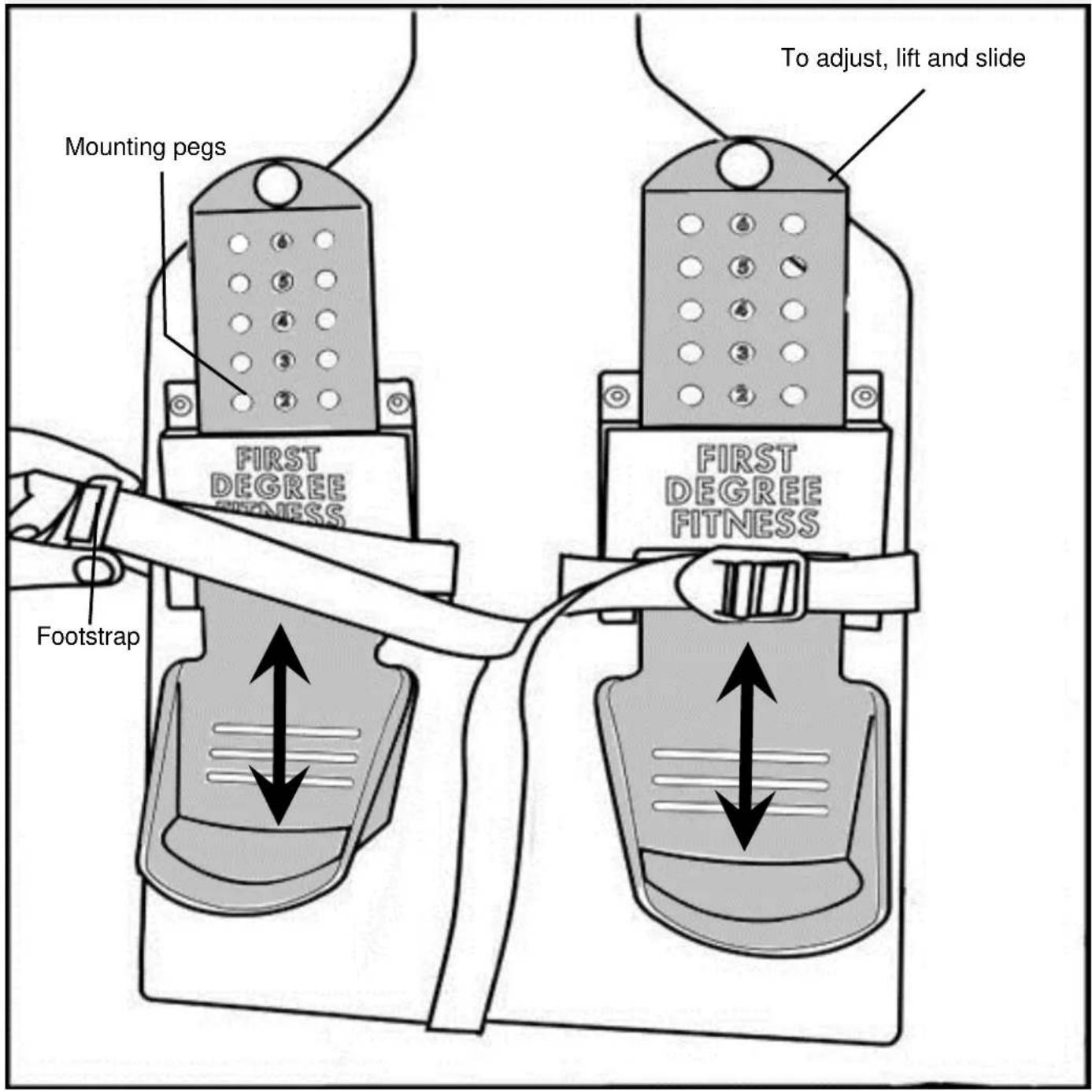 First Degree Fitness Viking Pro - Slider Footplate - 1
