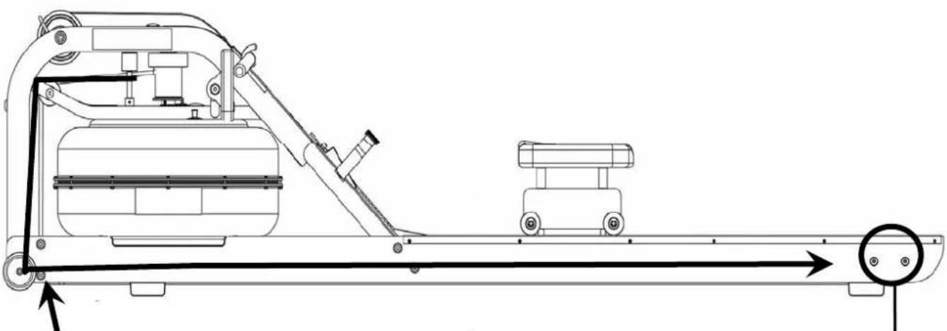 First Degree Fitness Viking Pro - Reattaching the Rower Belt - 4