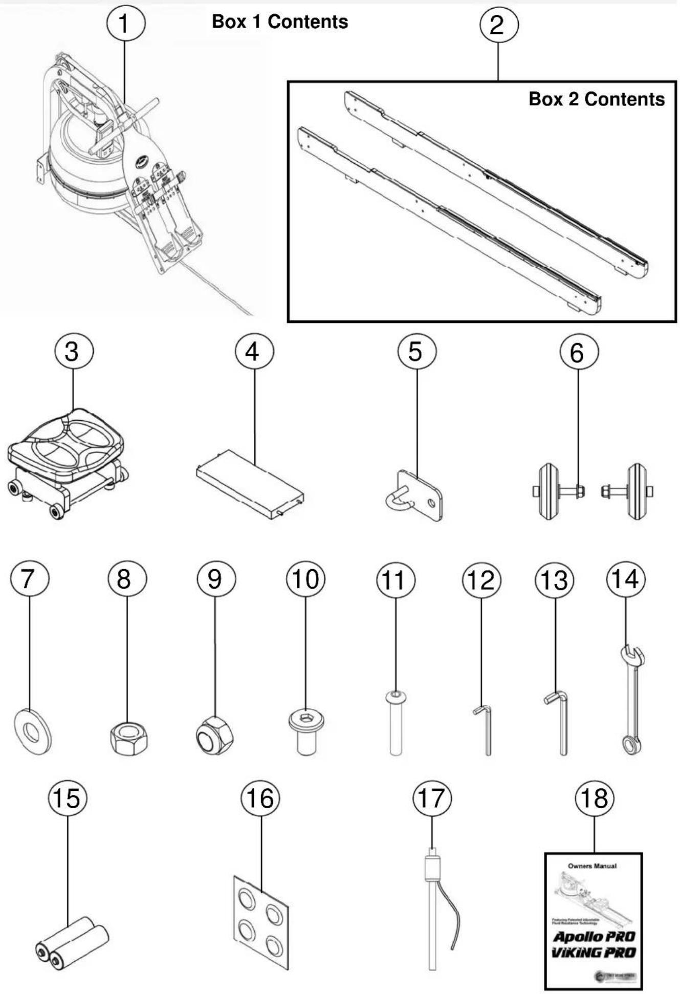 First Degree Fitness Viking Pro - Contents - 1