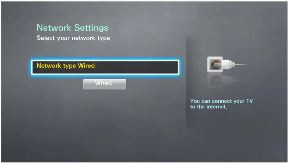 SAMSUNG UN40J5200DG - MENU > Network > Network Settings - 1