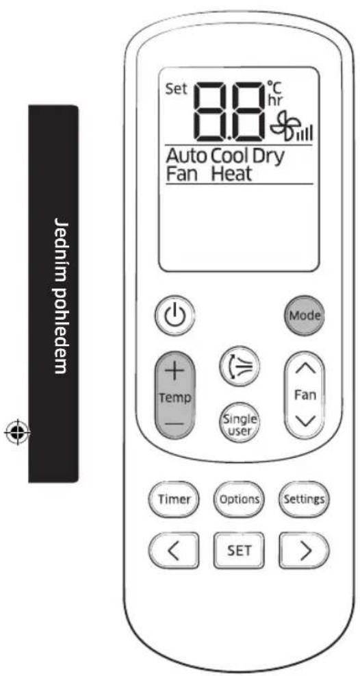 SAMSUNG AR12HSFNMWKN - Práce s dálkovým ovládáním - 1
