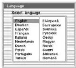 Language Select language English EANpivsk Deutsch Burnapack Español Svenska Français(Pyocori) Italiano Ceský Nederlands Magyar Dansk Norsk Potski Suomi Portugues Slovenski Türkçe Románá
