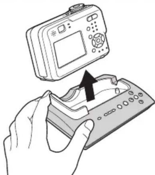 SONY CSS-SA - Vyjmutí fotoaparátu ze stanice Cyber-shot Station - 1