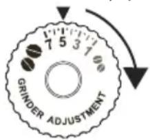 7 5 3 1 0 GRINDER ADJUSTMENT