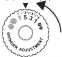 DELONGHI Brillante KBJ3001.W - Ρύθμιση του μύλου άλεσης καφέ - 1