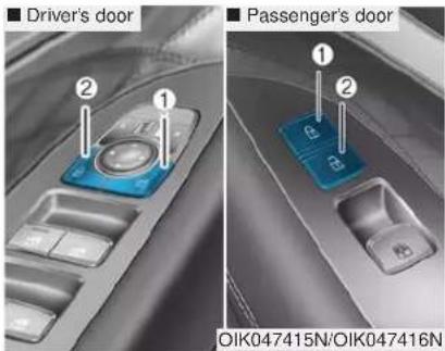 Genesis G70 (2020) - With the central door lock switch - 1