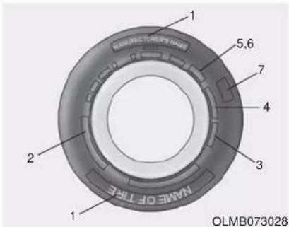 1 5,6 7 4 3 2 NAME OF TIRE 1 OLMB073028
