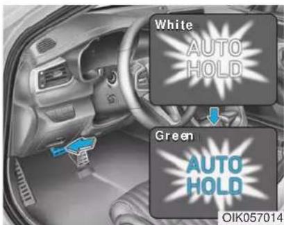 White AUTO HOLD Green AUTO HOLD OIK057014