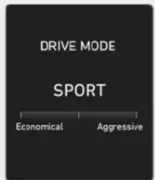 DRIVE MODE SPORT Economical Aggressive