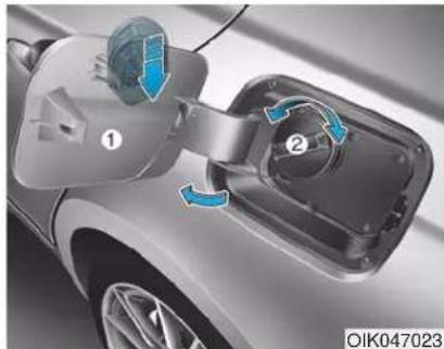 Genesis G70 (2020) - Fuel Filler Door - 2