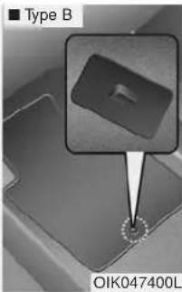 Genesis G70 (2020) - Floor Mat Anchor(s) (if equipped) - 2