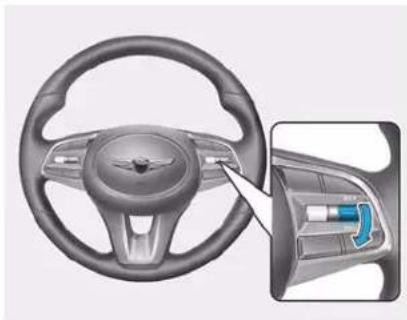 Genesis G70 (2020) - To decrease Cruise Control speed - 1
