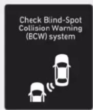 Check Blind-Spot Collision Warning (BCW) system