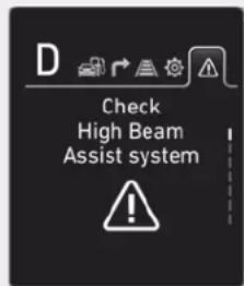 D Check High Beam Assist system !
