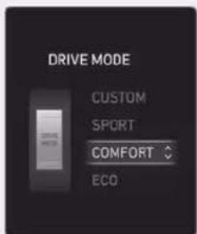 DRIVE MODE CUSTOM SPORT COMFORT ECO
