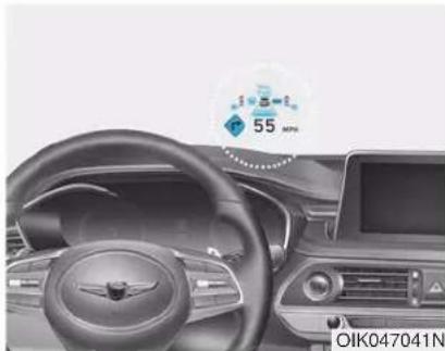 Genesis G70 (2020) - HEAD UP DISPLAY (HUD) (IF EQUIPPED) - 1