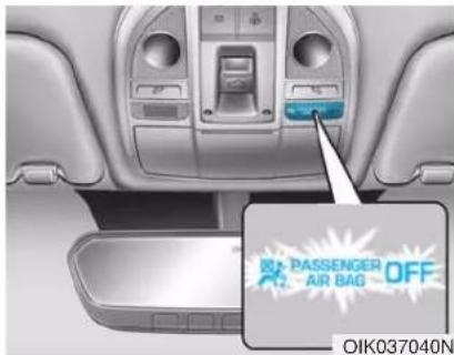 PASSENGER AIR BAG OFF OIK037040N
