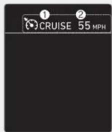 ① CRUISE 55 MPH