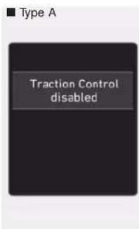 Type A Traction Control disabled