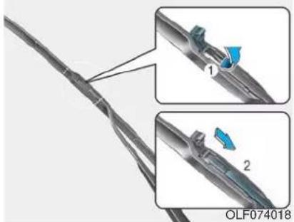 Genesis G70 (2020) - Front windshield wiper blade replacement - 1