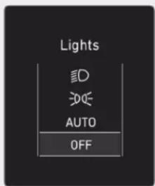 Lights ISO AUTO OFF