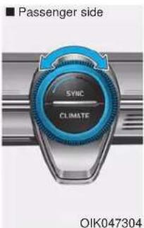 ■ Passenger side SYNC CLIMATE OIK047304