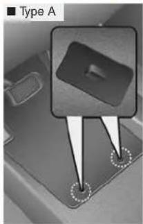 Genesis G70 (2020) - Floor Mat Anchor(s) (if equipped) - 1