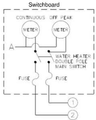 Rheem 511340 - WIRING DIAGRAM - TIMER CONTROL SWITCH - 2