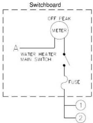 Rheem 511340 - WIRING DIAGRAM - TIMER CONTROL SWITCH - 3