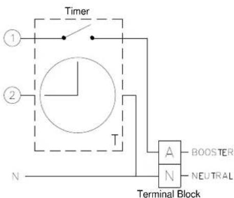 Rheem 511340 - WIRING DIAGRAM - TIMER CONTROL SWITCH - 4