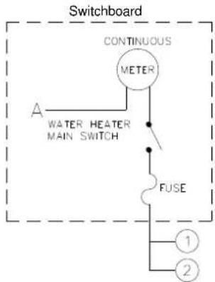 Rheem 511340 - WIRING DIAGRAM - TIMER CONTROL SWITCH - 1