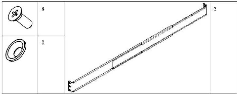 APC SUA750RMI1U - Installing the Rails in the Rack - 1