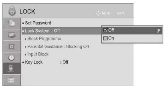 LG 37LD420N - SET PASSWORD & LOCK SYSTEM - 2