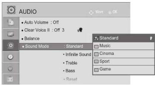 LG 37LD420N - Adjustment for Clear Voice Level With selecting On - 4