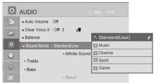LG 37LD420N - SOUND SETTING ADJUSTMENT -USER MODE - 3